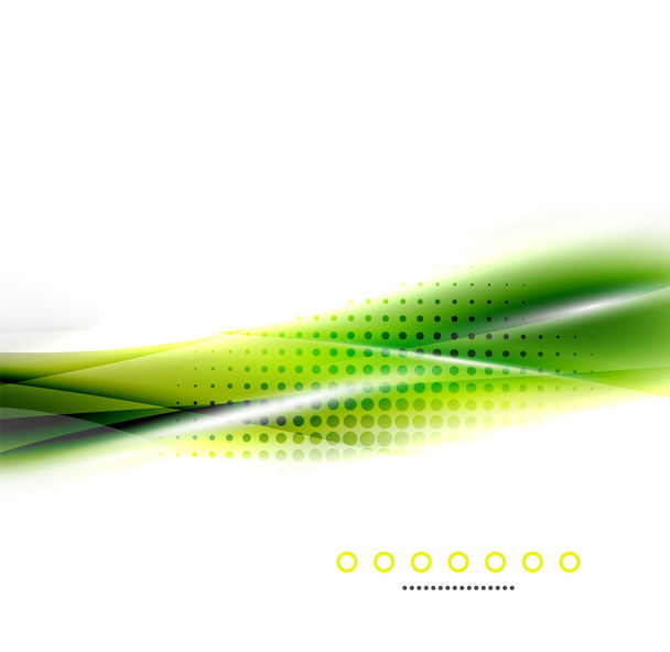 abstrakter Hintergrund, grüne Welle Geschäftsvorlage - Vektor, Bild