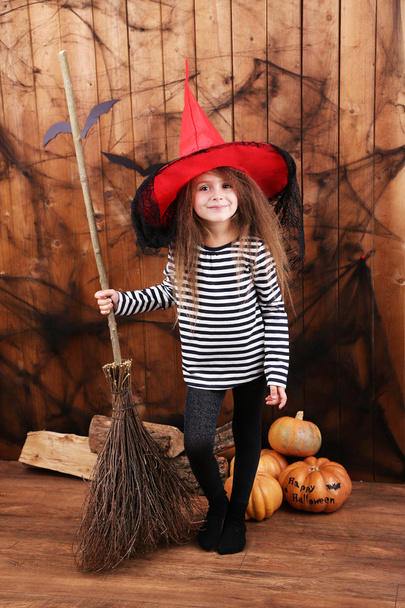 Little girl Witch - Фото, зображення