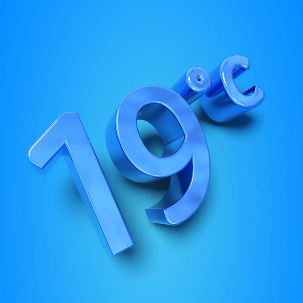 limite a temperatura da carcaça a 19 graus - renderização 3d - Foto, Imagem