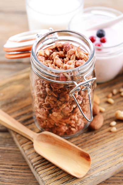 Healthy breakfast granola - Фото, изображение