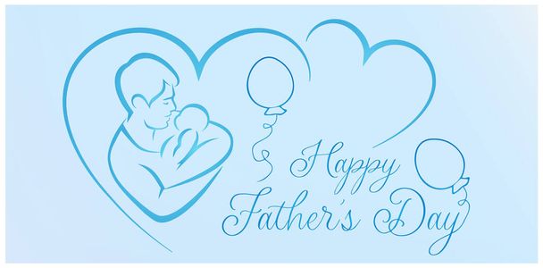 Mutlu Babalar Günü posteri - Vektör, Görsel