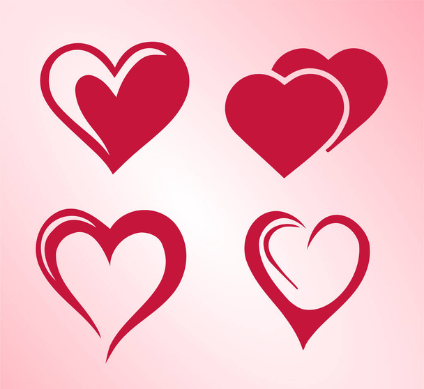 Καρδιά διάνυσμα που για την αγάπη και hart διανυσματική ημέρα - Διάνυσμα, εικόνα