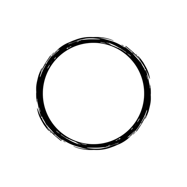 Symbole de l'icône du cercle zen. Illustration zen pour logo, cadre artistique, illustration artistique, site Web ou élément de conception graphique. Illustration vectorielle - Vecteur, image