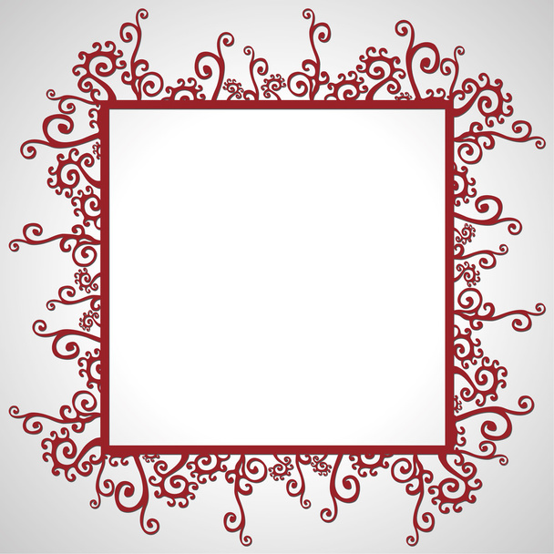 floral frame - Vector, Image