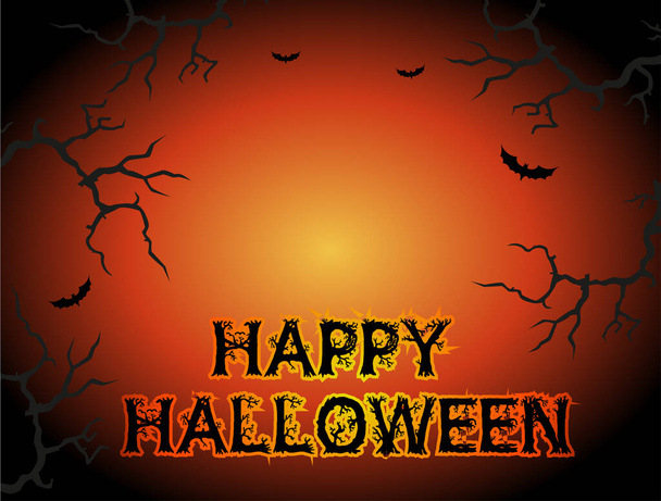 Vector Halloween poster, card, flayer, banner. Halloween party invite. - Вектор, зображення