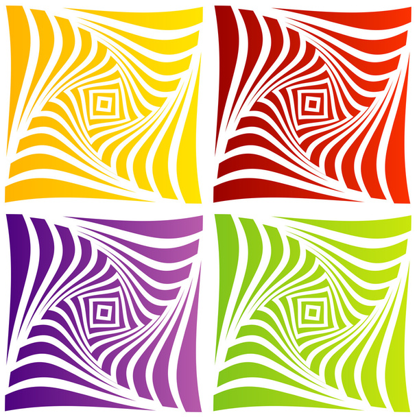 Ilusión óptica a rayas abstracta
 - Vector, Imagen