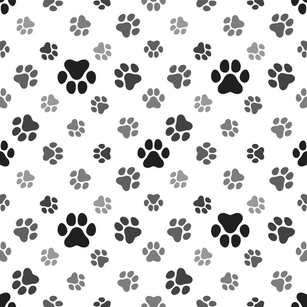 Вектор отпечатков лап собаки по отпечаткам ног животных - Вектор,изображение