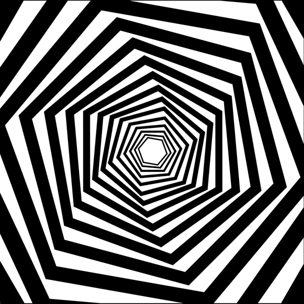 Абстрактная полосатая оптическая иллюзия
 - Вектор,изображение
