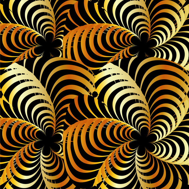 Fondo fractal dorado
 - Vector, Imagen