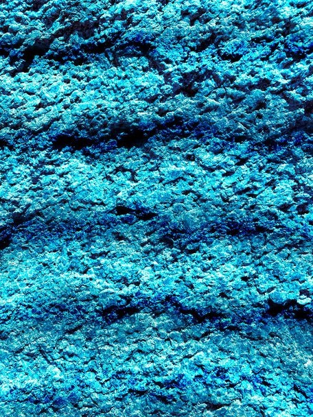 un récif corallien sous-marin formation de roche d'eau bleue azur turquoise peu profonde fond de l'océan actuel - Photo, image