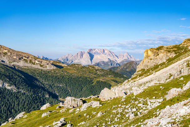 Marmolada - the highest mountain of the Dolomites, summit Punta Penia 3343 m, Italy - Foto, Imagen