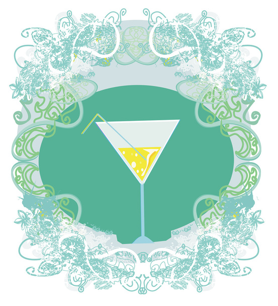 Cocktail party Invitation Card  - Vector, Imagen