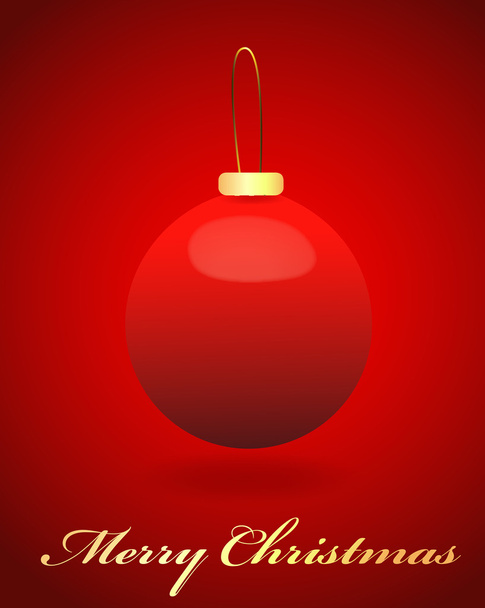 Banner de saludo de bola de Navidad
 - Vector, Imagen