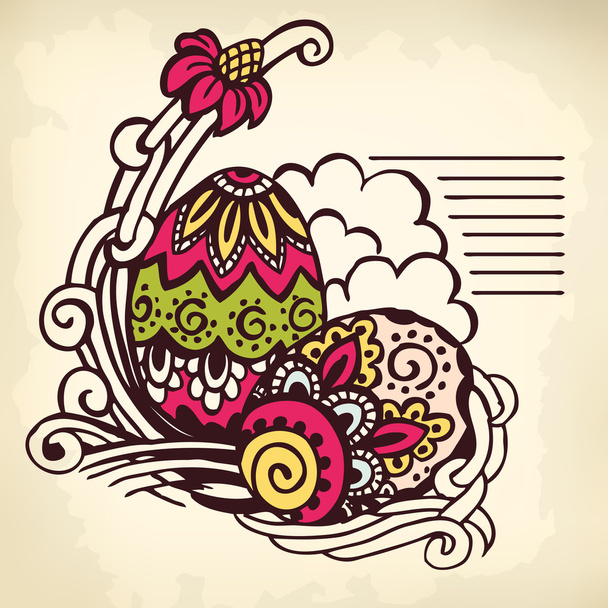Easter eggs - Wektor, obraz