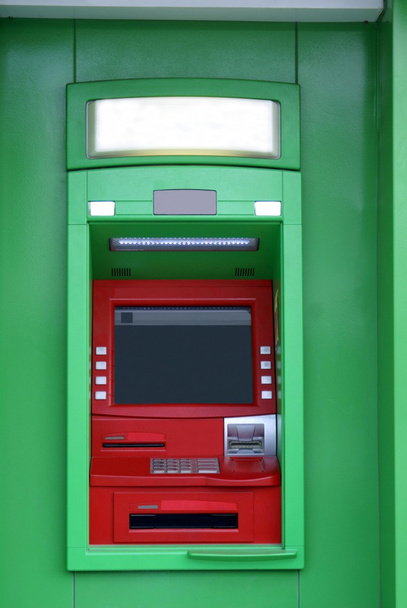 ATM. cash machine. cashpoint. hole in the wall. bank machine - Zdjęcie, obraz