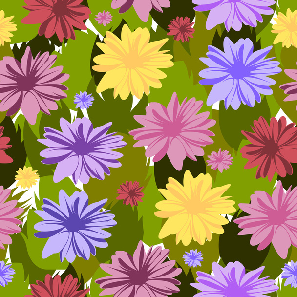 Bezešvé květinové vzory - Vektor, obrázek
