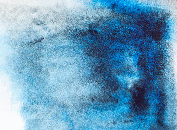 Modern watercolor hand drawn abstract background on highly-textured paper. - 写真・画像