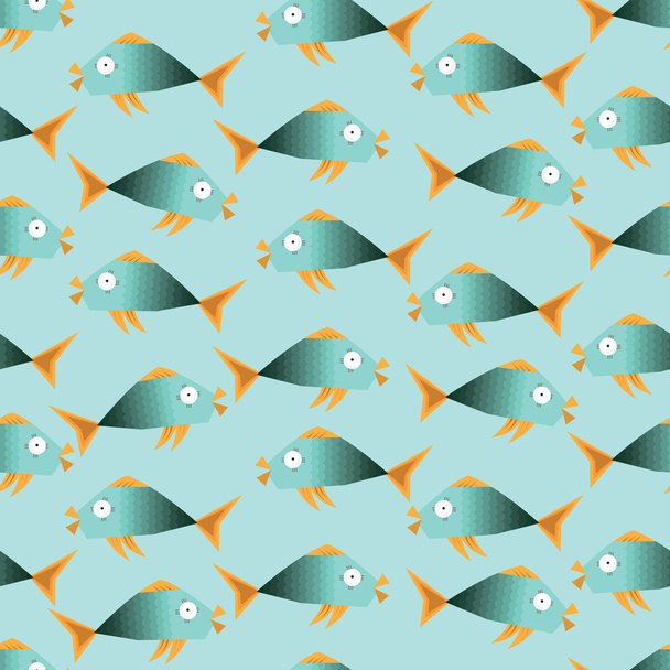 stylized fish pattern - Διάνυσμα, εικόνα