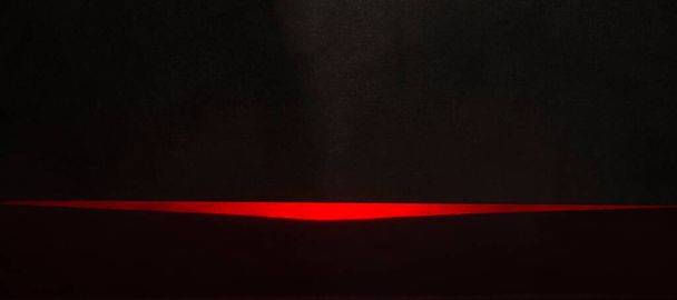 Červený paprsek světla zobrazující abstraktní motiv banneru. - Fotografie, Obrázek
