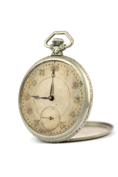 Старий старовинний кишеньковий годинник
 - Фото, зображення