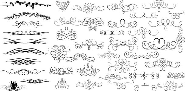Ancient Creative Isolated Swirl Elements - Vector, Image