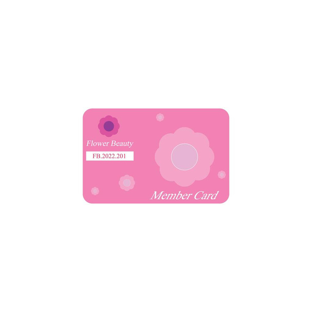 Member card template vector design - Vector, Image