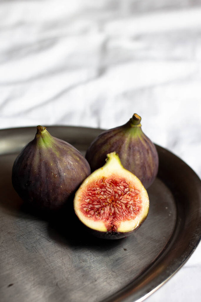 fresh figs on table. cutted fig - Photo, Image