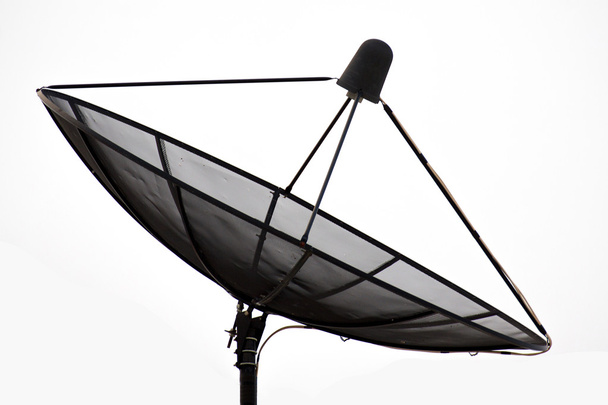 antena de satélite no fundo branco - Foto, Imagem