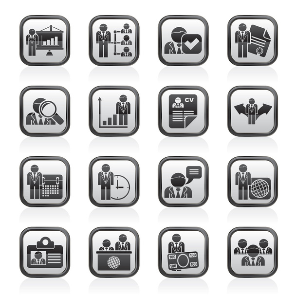 Human resource and employment icons - Vector, Image