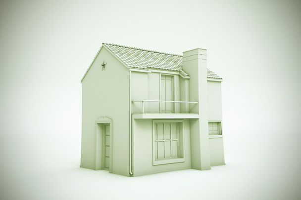 eenvoudig huis model - Foto, afbeelding