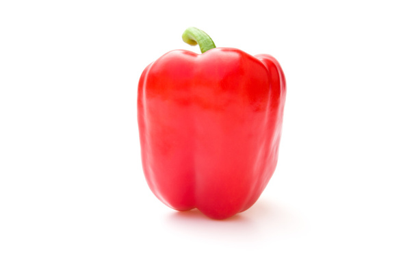Peperone rosso su sfondo bianco - Foto, immagini