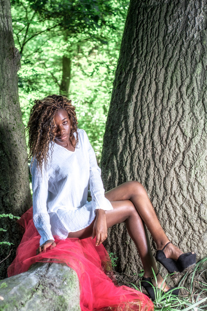 Model in the woods - Photo, Image