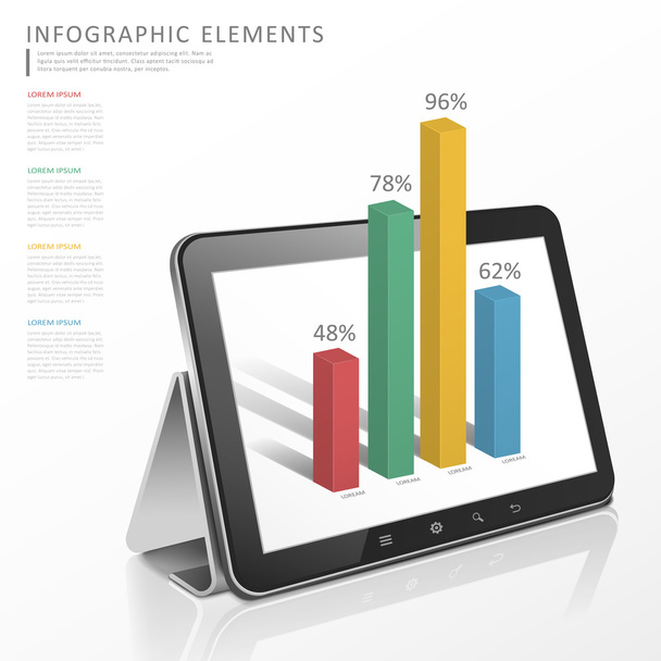 technology infographic template design - Vektor, Bild
