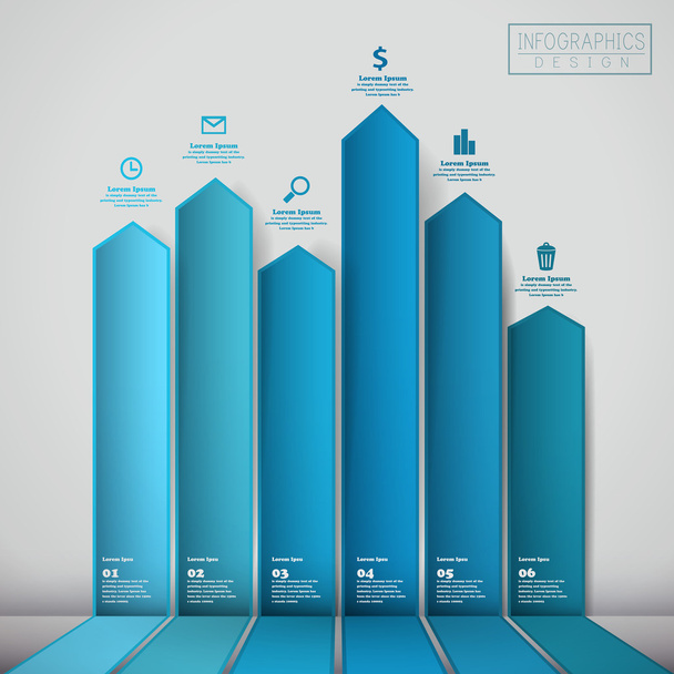 financial infographic template design  - Vektori, kuva