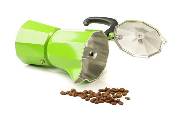 Высокое качество кофе подготовить машину изолированы
 - Фото, изображение