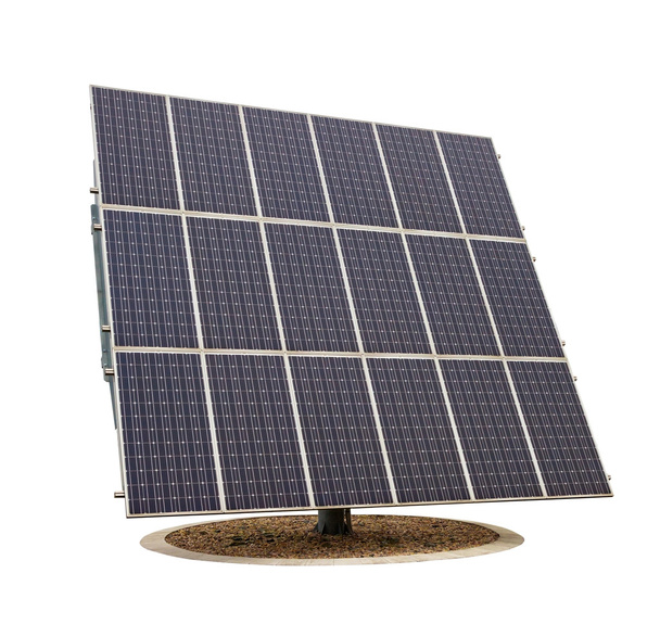 Solar panels isolated on white background - Photo, Image