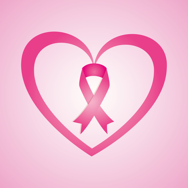 Cancer design over pink background vector illustration - Вектор,изображение