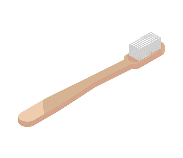 екологічна зубна щітка, стійка жива ікона
 - Вектор, зображення