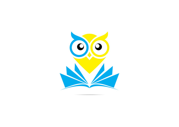 フクロウのベクトルのロゴの設計 - ベクター画像