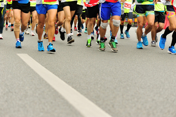 Maraton urheilijat kilpailevat kunto
 - Valokuva, kuva