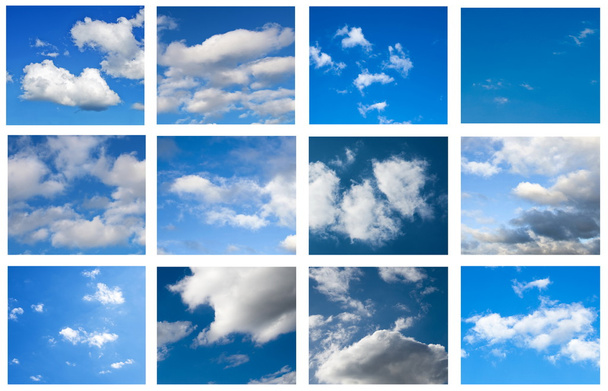 空のコラージュ - 写真・画像