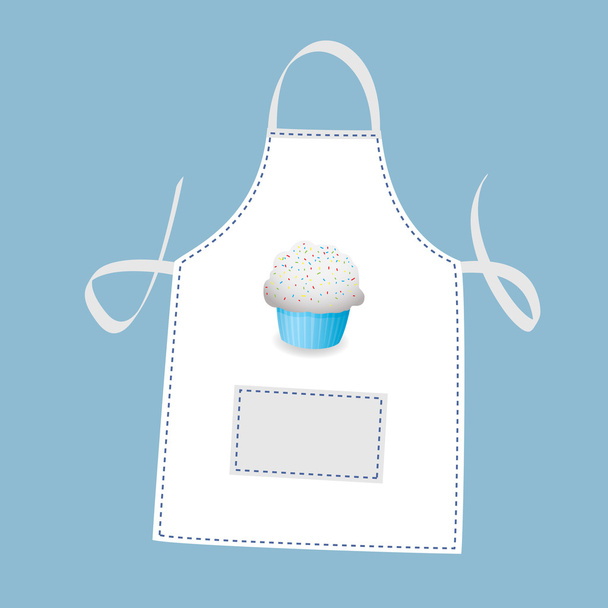 Cupcake apron - Vektör, Görsel