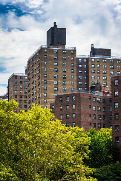 View of buildings from the High Line, in Manhattan, New York. - Fotó, kép