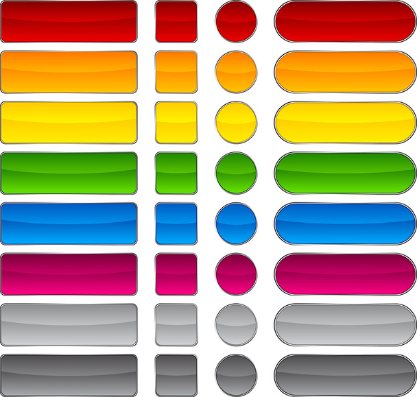 Beautiful blank buttons. - Vector, Image
