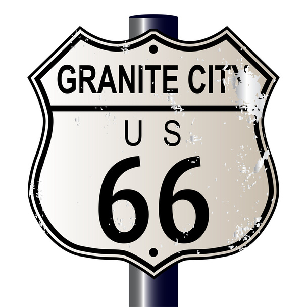 Dyce Route 66 znamení - Vektor, obrázek