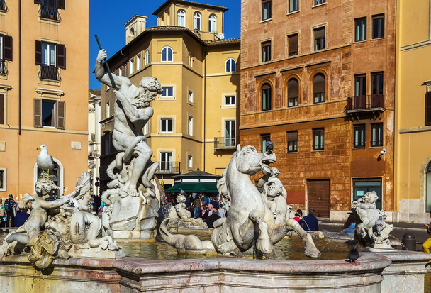 Neptunbrunnen, Rom - Foto, Bild