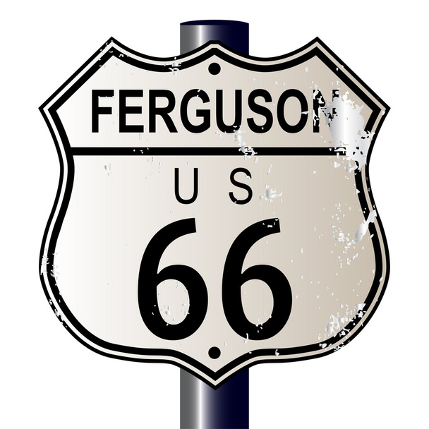 Ferguson Route 66 Sign - Vector, Image