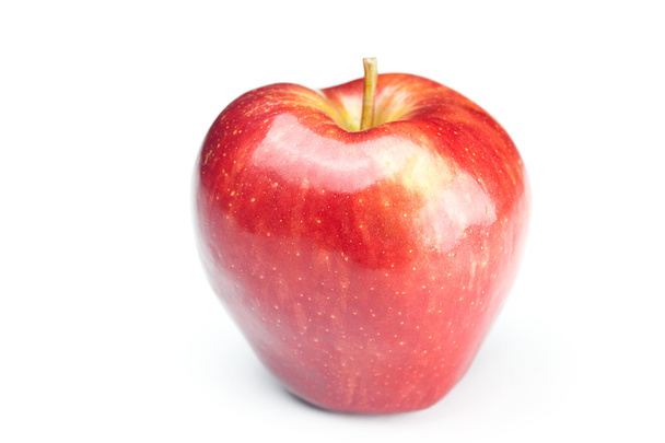 mooie mellow sappige appel geïsoleerd op wit - Foto, afbeelding