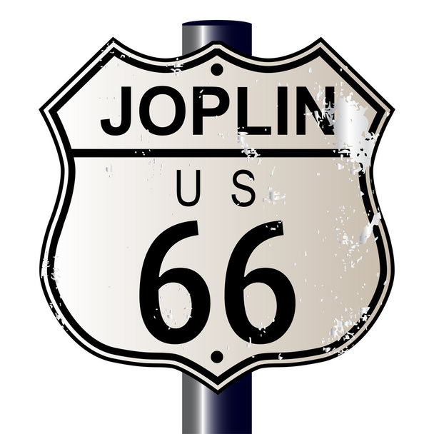 Joplin rota 66 işareti - Vektör, Görsel