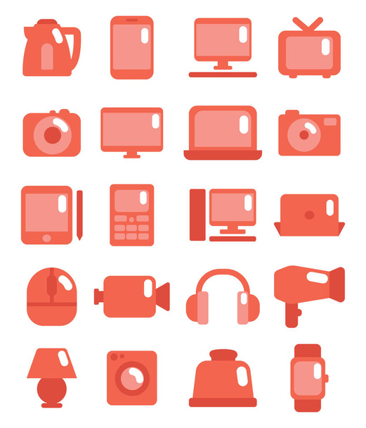 Electric Appliances, illustration, vector on a white background. - Vector, Image